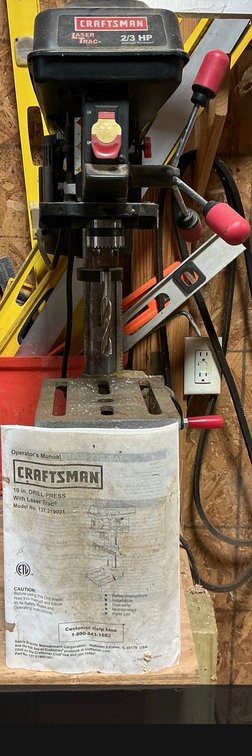 Craftsman 10-Inch Laser Trac Drill Press