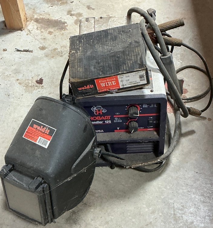 Hobart Handler 125 Welder with Mask and Flux Cored Wire