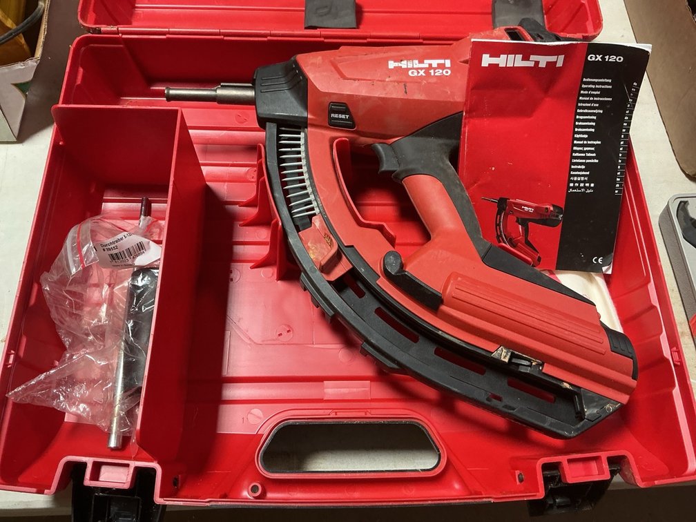 Hilti GX 120 Gas Actuated Fastening System Tool With Hard Case