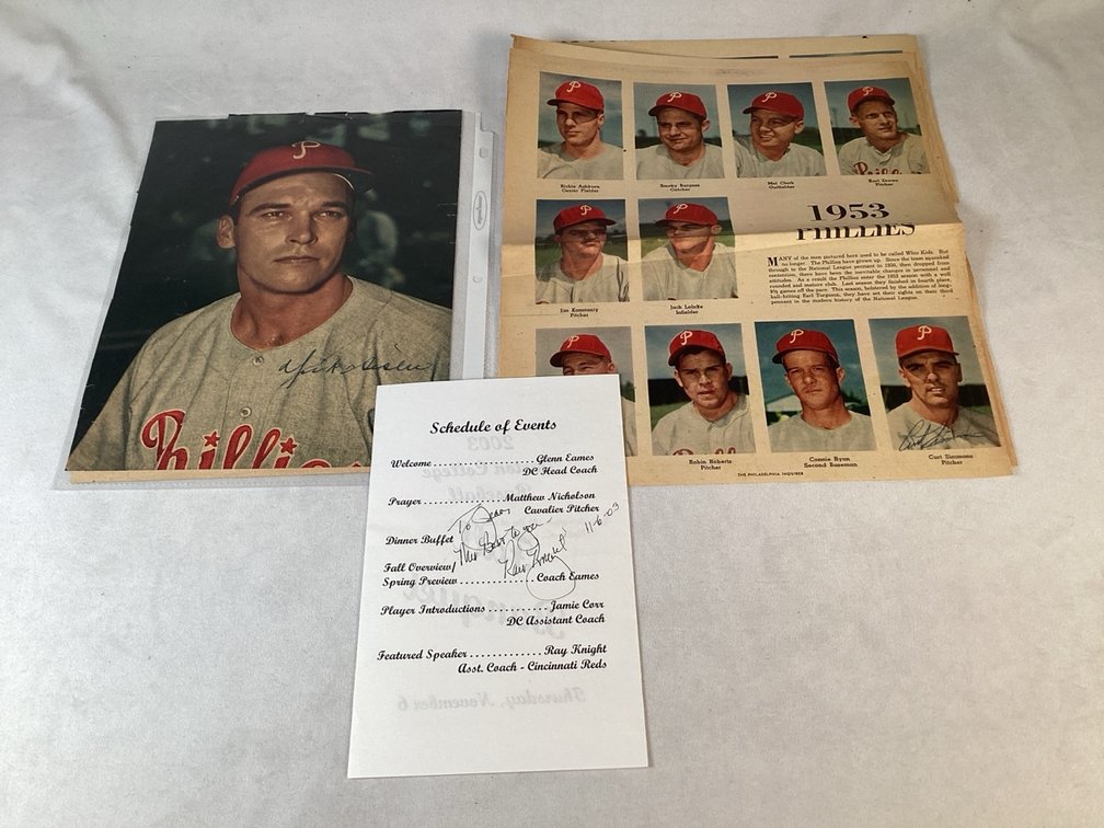 Four Baseball Autographs
