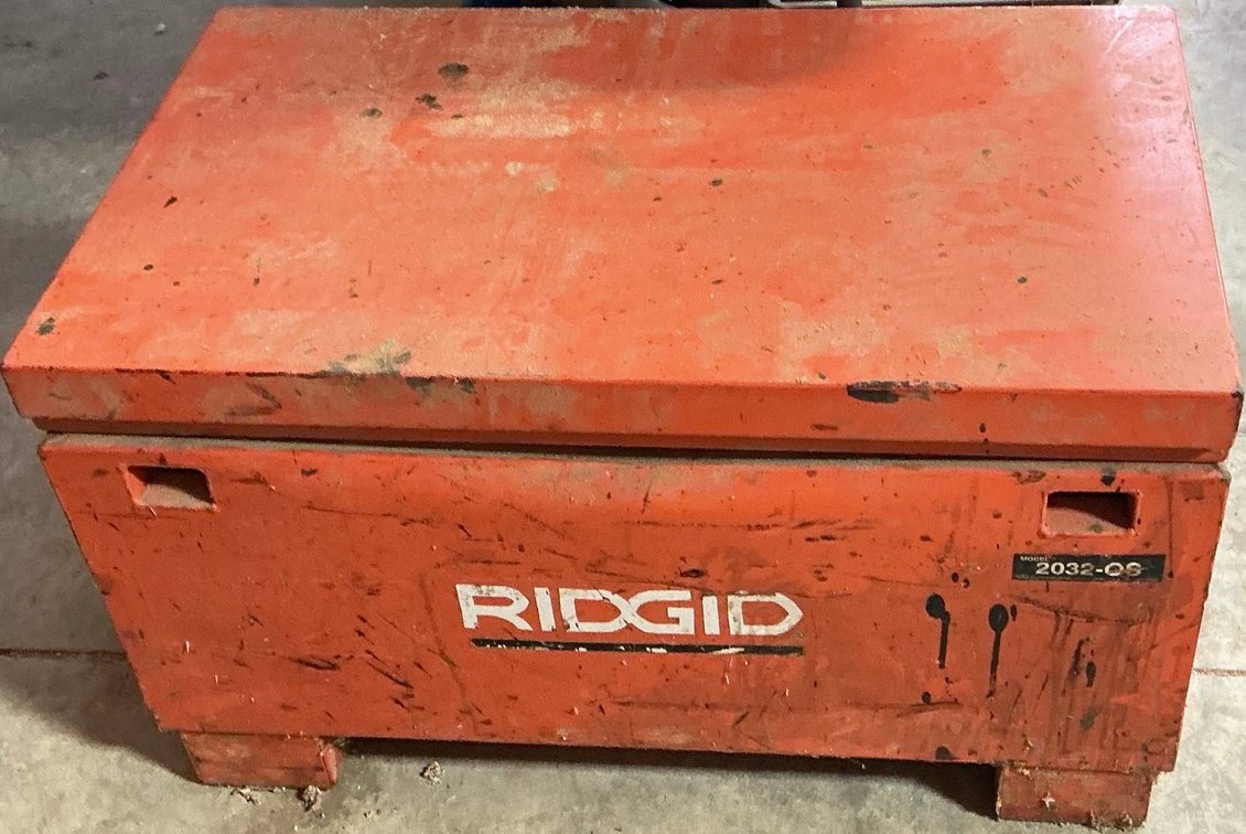 RIDGID Model 2032-OS Heavy Duty Steel Jobsite Storage Chest