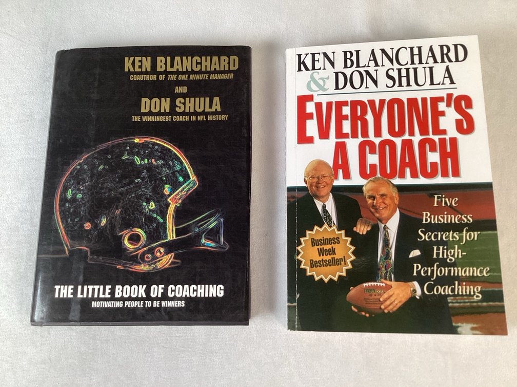 Two Books on Coaching Signed by Don Shula
