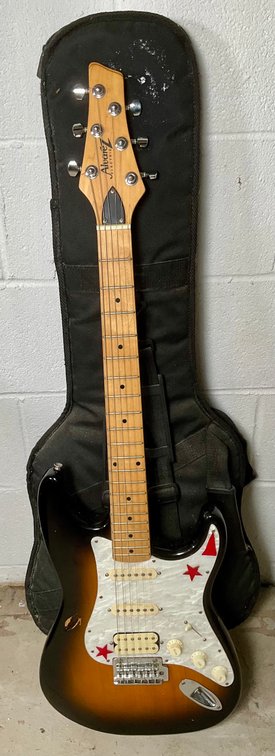 Alvarez Electric Guitar Sunburst Finish with Gig Bag Case