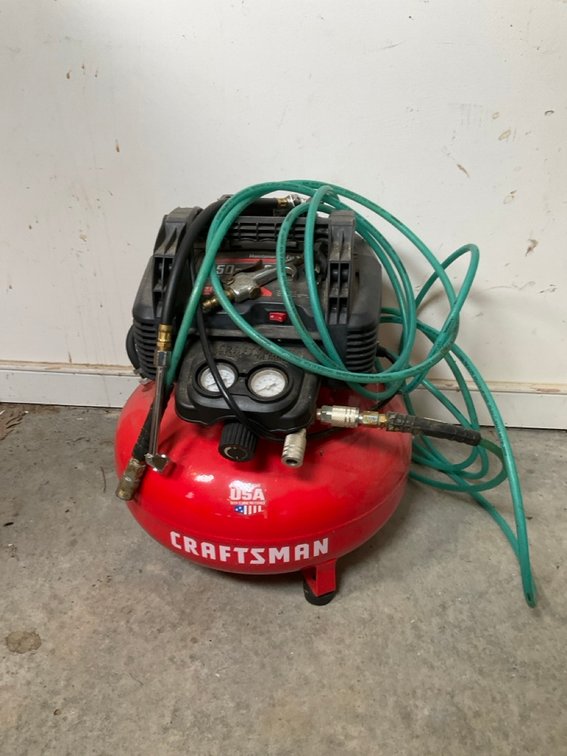 Craftsman 6 Gallon Pancake Air Compressor With Husky Air Hose