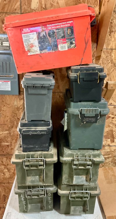 Assorted RangeMaxx and MTM Case-Gard Ammo Utility Dry Boxes