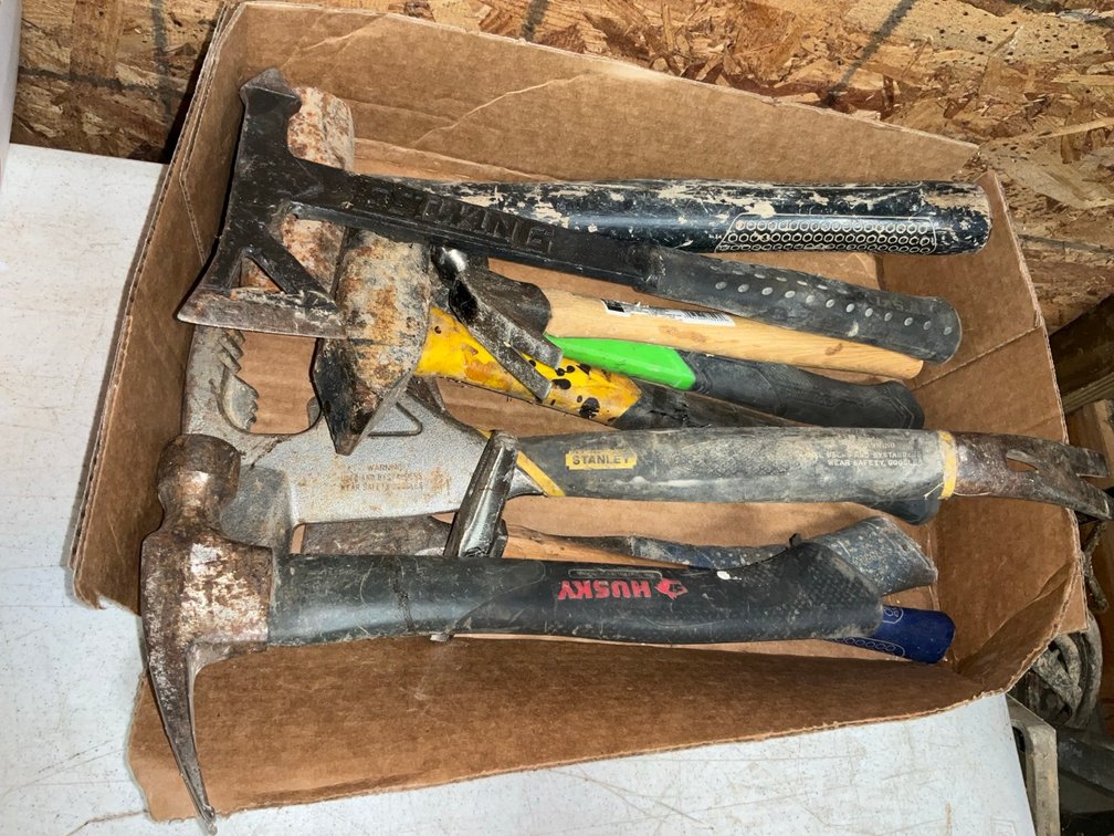 Assorted Demolition and Striking Hand Tools Including Estwing and Stanley