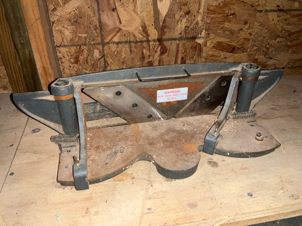 Heavy Duty Cast Iron Guillotine Miter Trimmer Picture Framing Tool