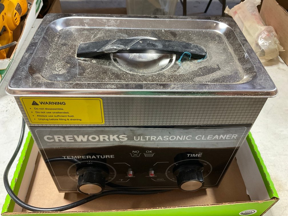 Creworks ZX-020 Heated Ultrasonic Cleaner With Basket Lid