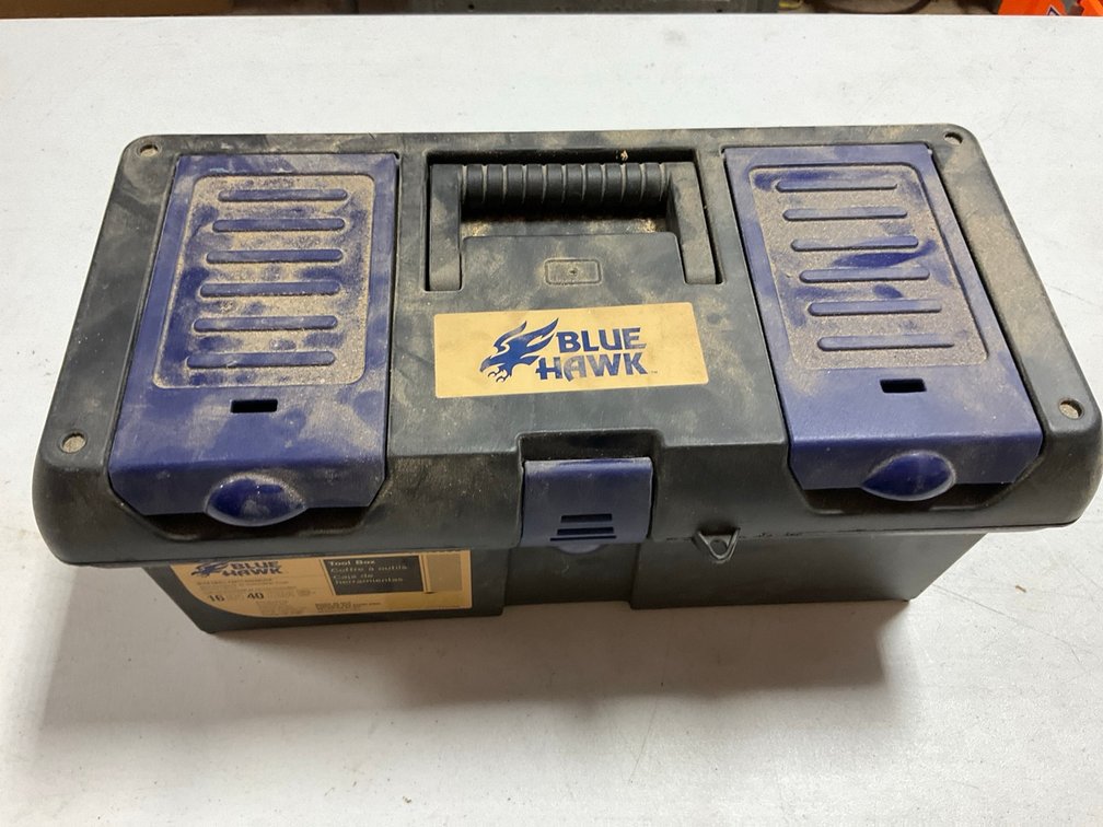 Blue Hawk Tool Box with RotoZip RotoSaw Spiral Saw and Accessories