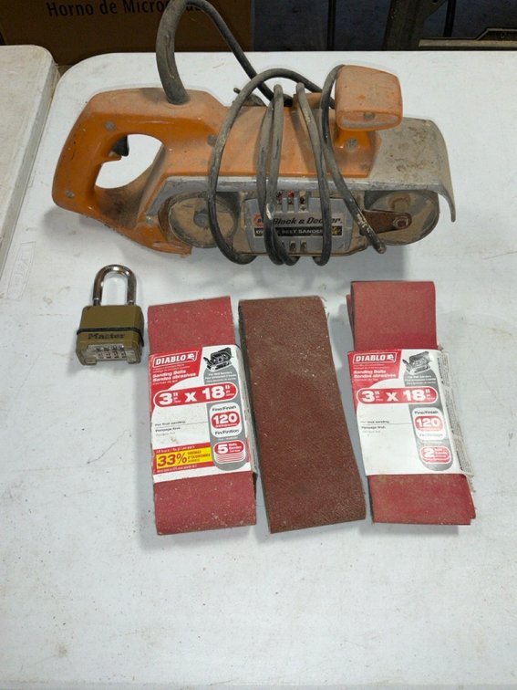 Black & Decker Corded Belt Sander With Diablo Sanding Belts
