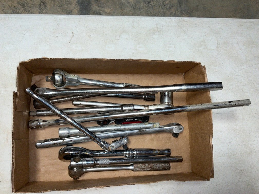 Assorted Mechanic Ratchet Breaker Bar and Socket Extension Lot