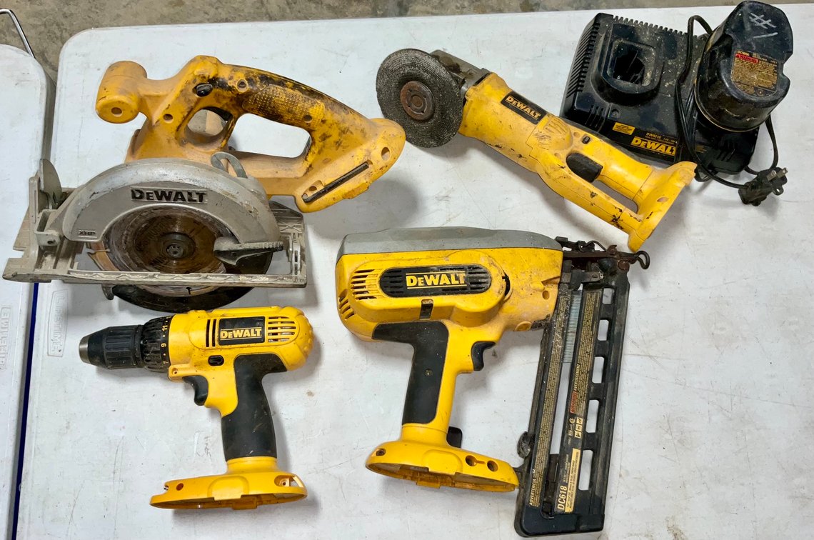 DeWalt 18V Cordless Power Tool Lot with Charger