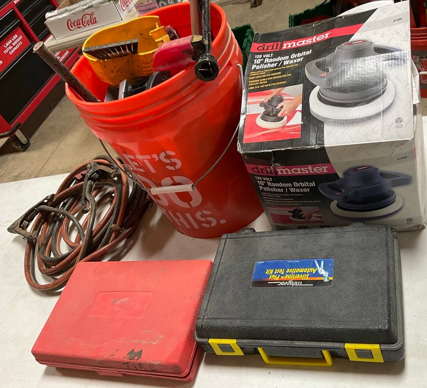 Drill Master Orbital Polisher, Mityvac Automotive Tester And Tool Lot