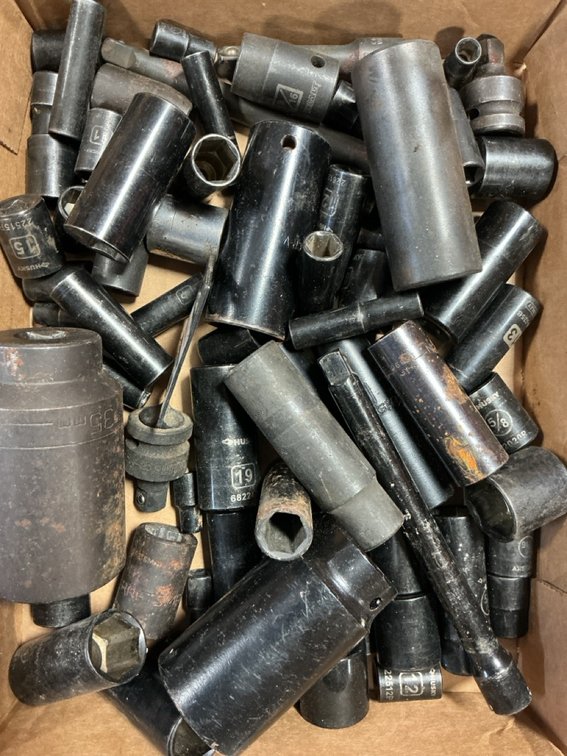 Assorted Impact Sockets and Drive Extensions