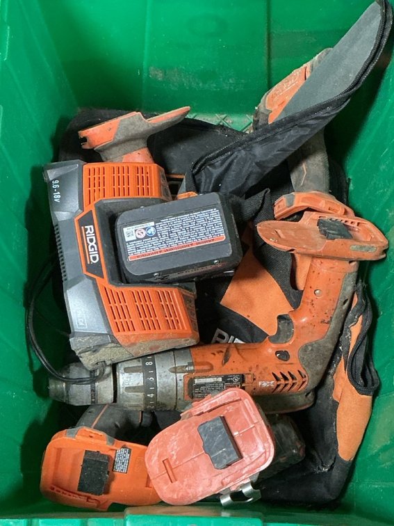 Assorted Ridgid Cordless Power Tools