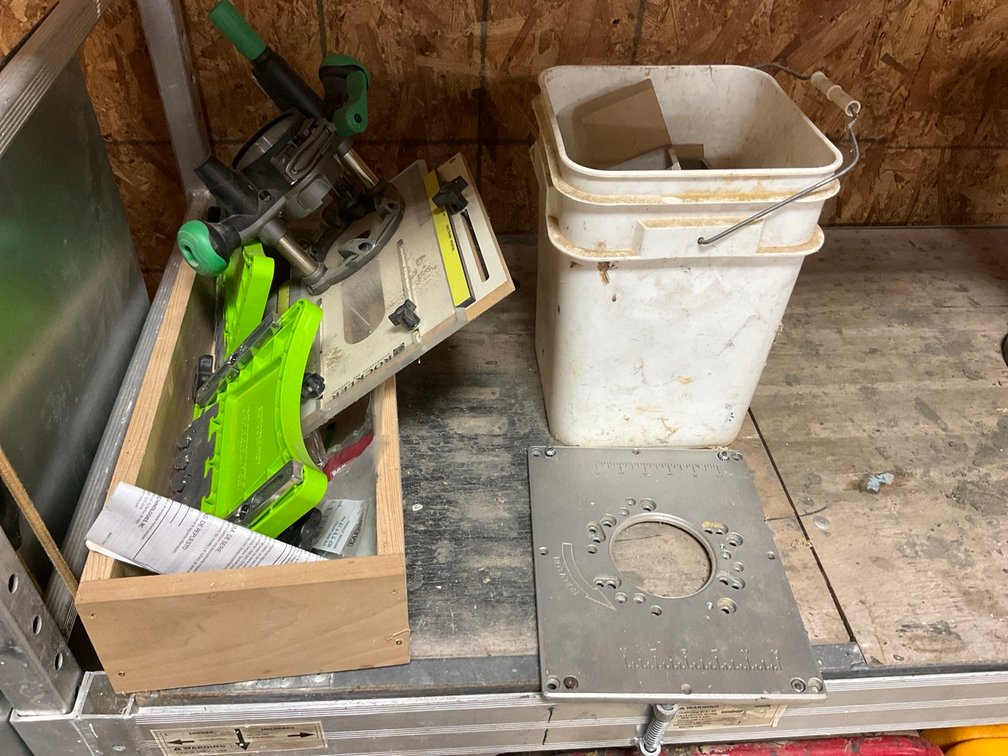 Rockler Woodworking Router Table Insert Plate and Accessories Lot