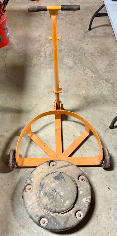 Heavy Duty 55 Gallon Drum Dolly Cart and Trash Can Dolly