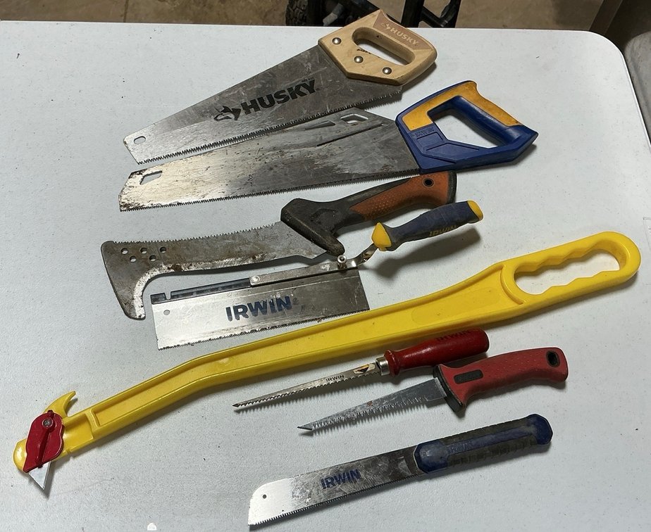 Assorted Hand Saws and Cutting Tools Lot