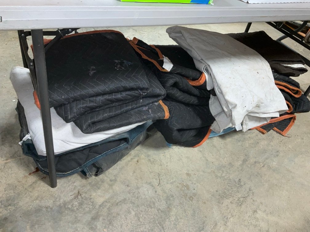 Assorted Heavy Duty Padded Furniture Moving Blankets and Drop Cloth Lot