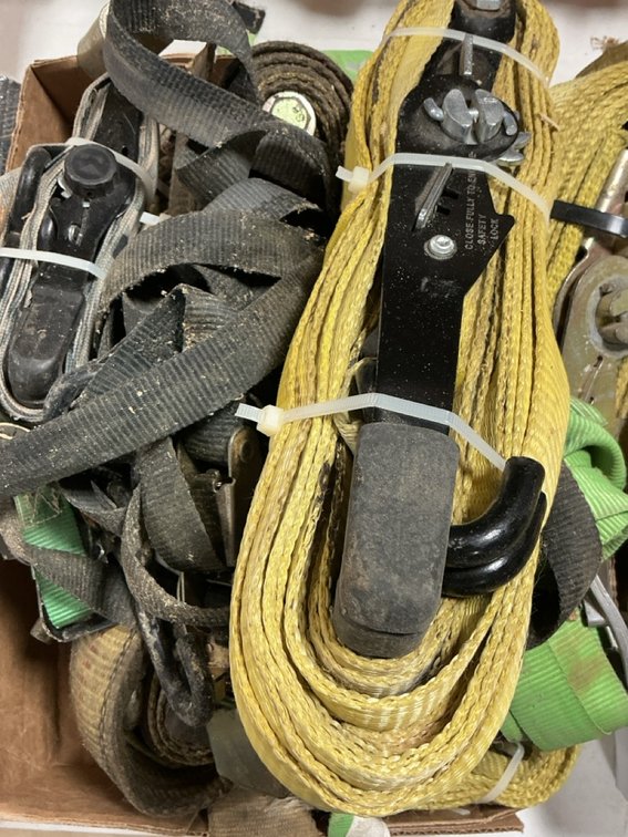 Assorted Heavy Duty Cargo Ratchet Tie Down Straps