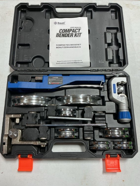 Bravex Performance Compact Bender Kit with Pipe Cutter and Hard Case