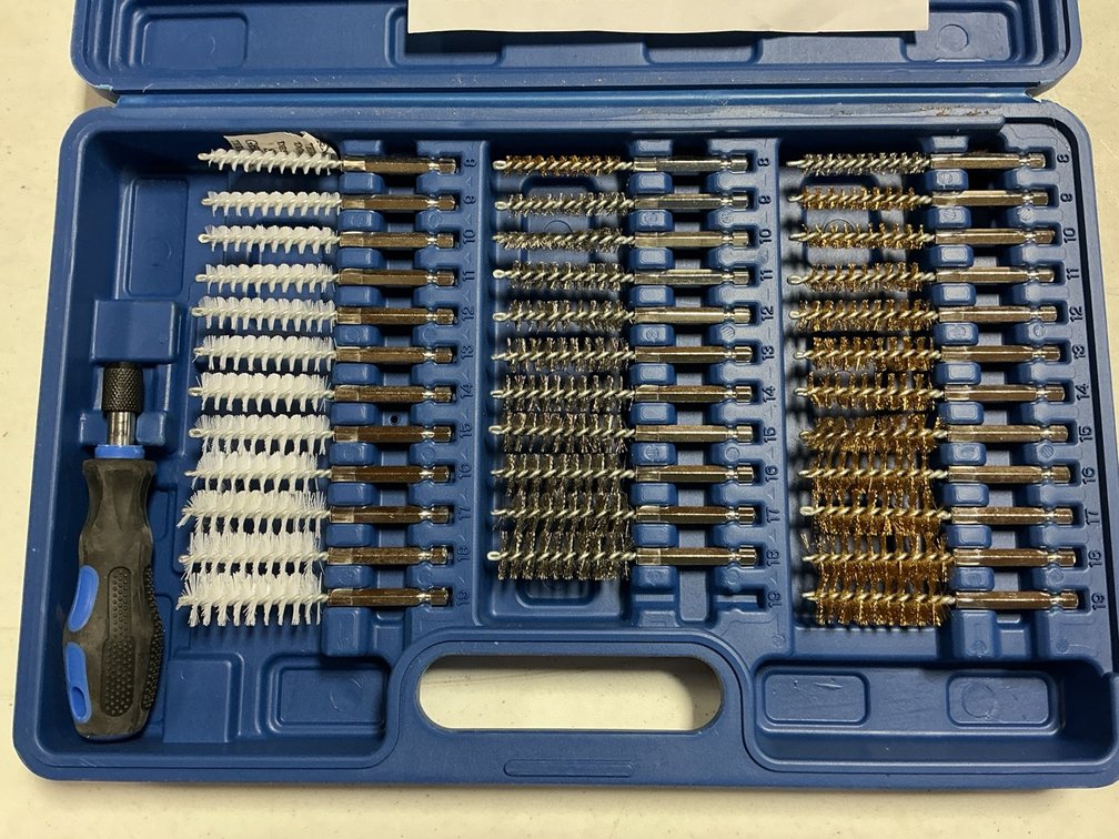 Industrial Quality 38 Piece Extra Long Reach Wire Brush Set