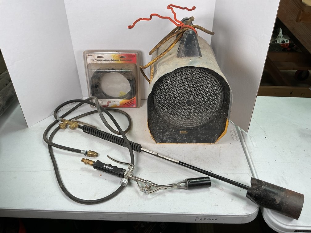 DEWALT Electric Forced Air Heater With Propane Torches And Hose