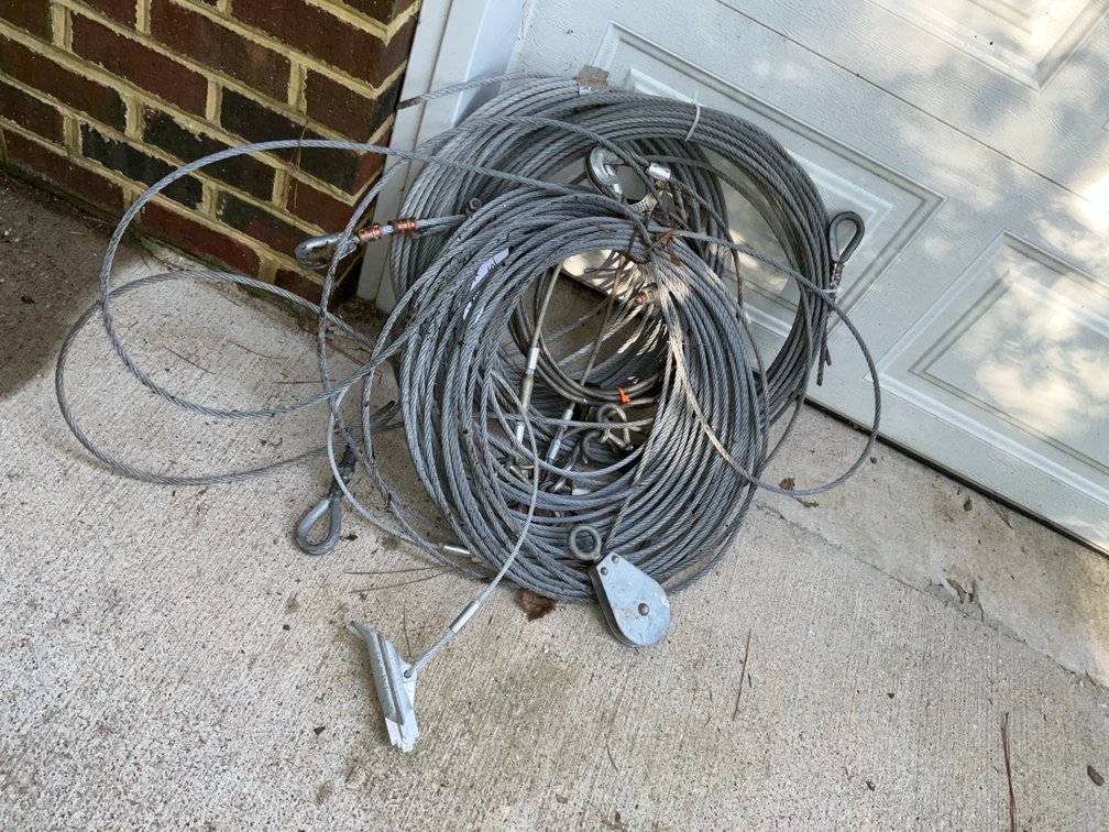 Coiled Galvanized Steel Cable Wire Rope with Rigging Hardware
