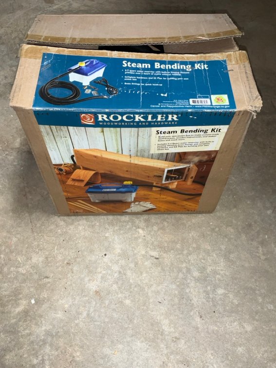 Rockler Woodworking Steam Bending Kit With Earlex Generator