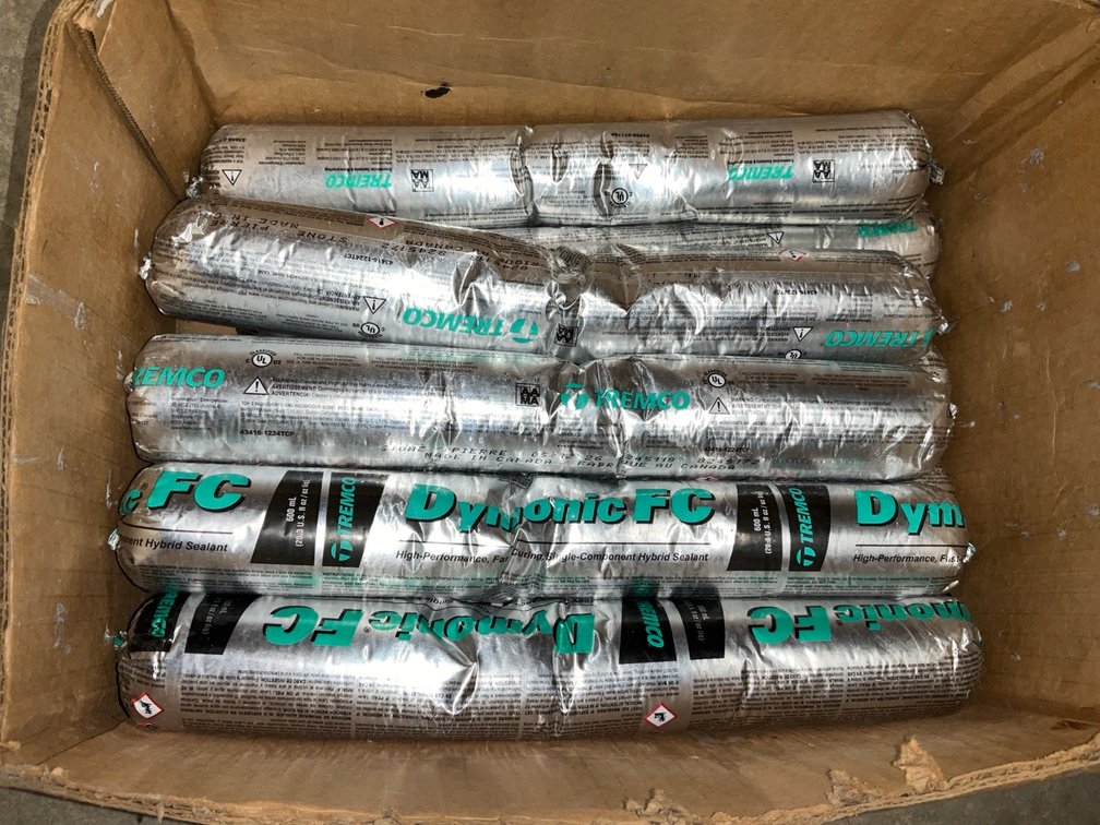 Lot of Tremco Dymonic FC Fast Curing Hybrid Sealant Sausages