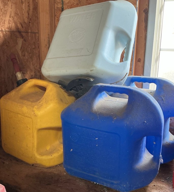 Water, Kerosene & Diesel Fuel Cans
