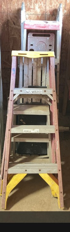 Werner Multi-Position Articulated Ladder and Assorted Step Ladders
