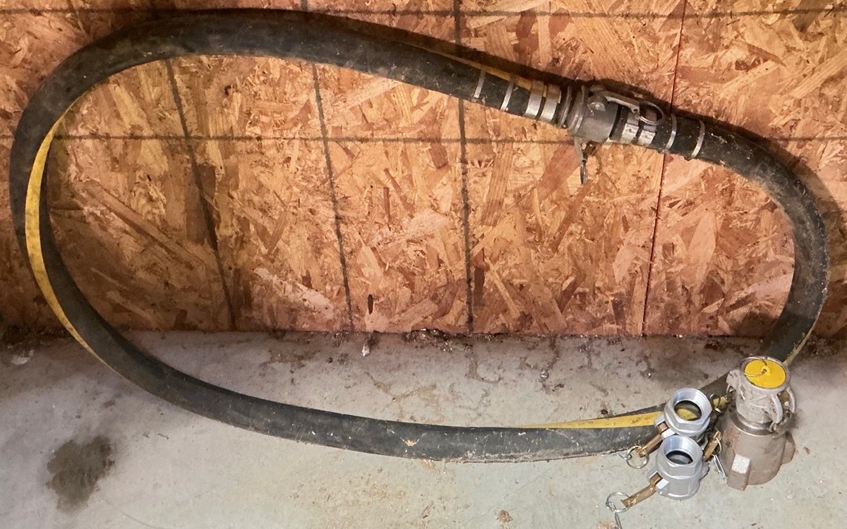 Goodyear Industrial Transfer Hose With Camlock Fittings, Adapters