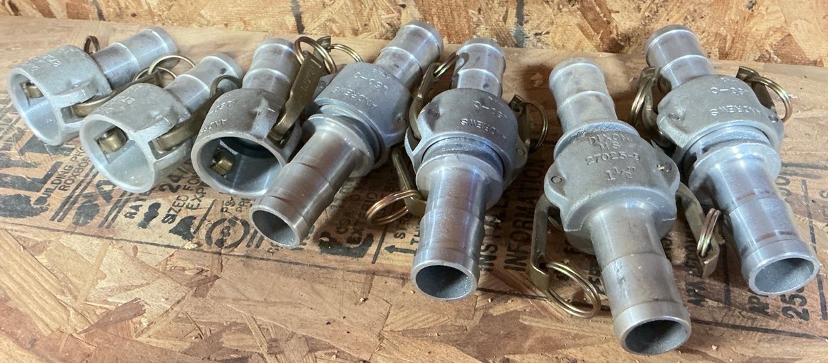 Dixon Andrews Aluminum Cam and Groove Hose Couplers 1 1/2 Inch