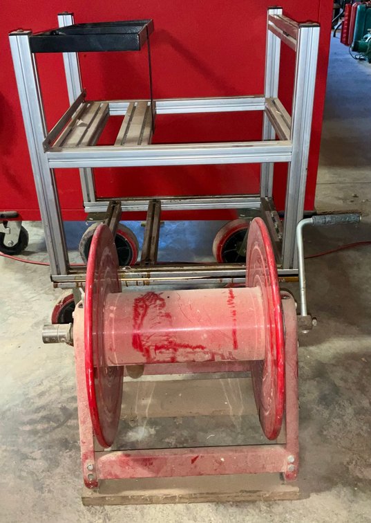 Reelcraft Series 30000 Hose Reel with Aluminum Profile Rolling Cart