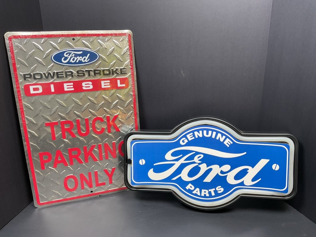 Ford Neon and Ford Power Stroke Diesel Truck Parking Signs