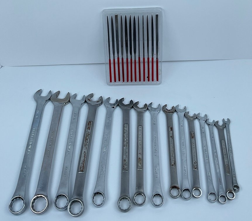 File Set and Assorted Craftsman  Wrenches