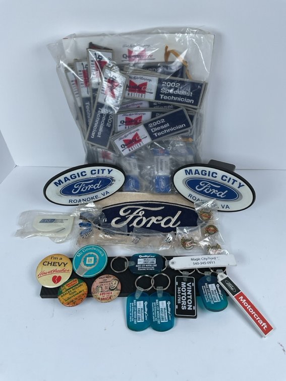 Magic City Ford Patches, Pins, and Key Chains