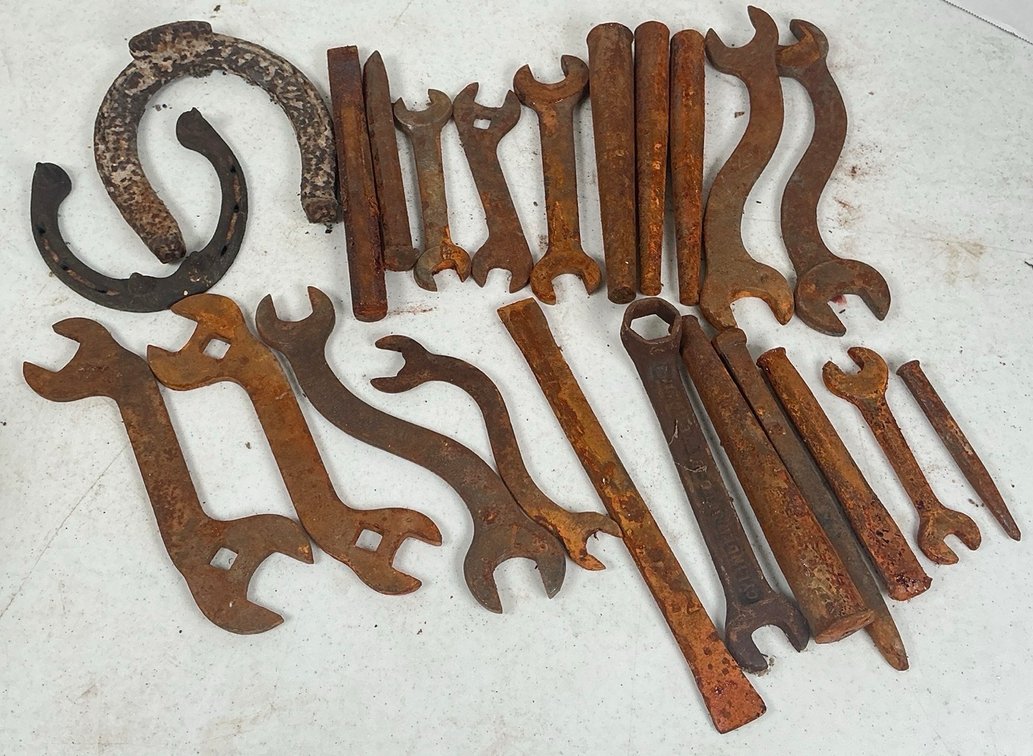 Horse Shoes, Wrenches, Chisels & More