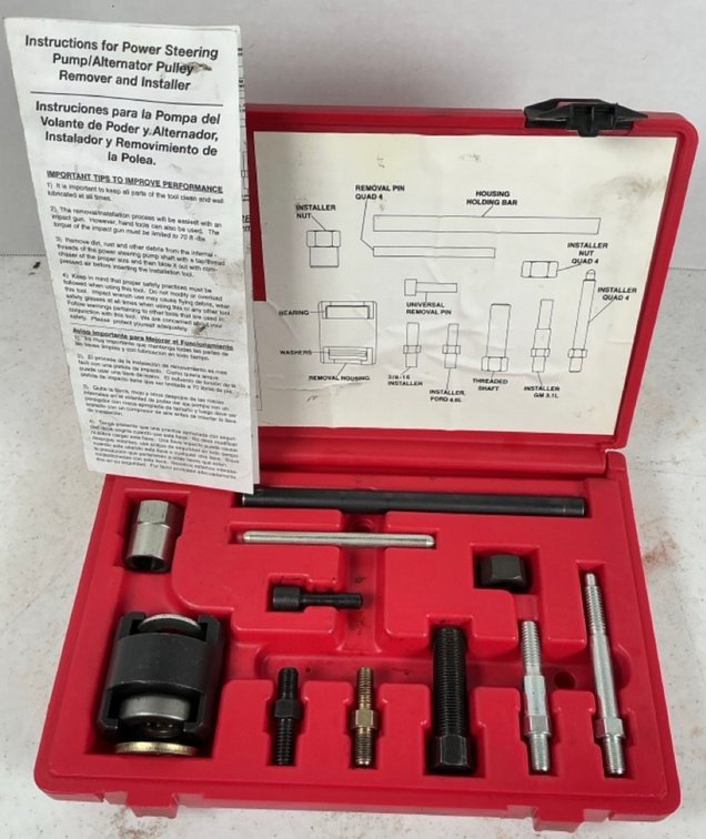Power Steering Pump & Alternator Pulley Remover/ Installer Kit