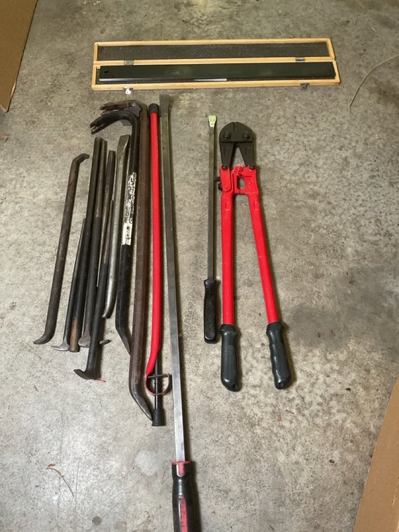 Bolt Cutters, Pry Bars, Specialty Hand Tools.