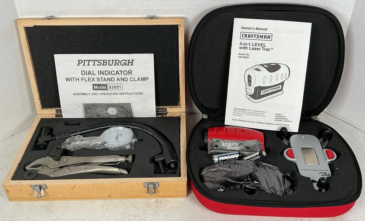 Dial Indicator & Laser Level