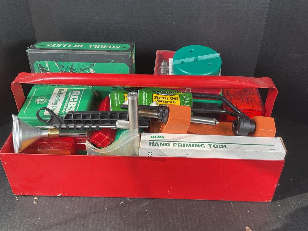 Toolbox With Bullet Reloading Kit