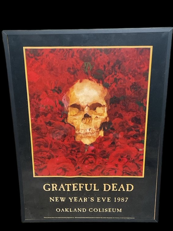 Grateful Dead New Year's Eve 1987 Oakland Coliseum Lithograph Poster