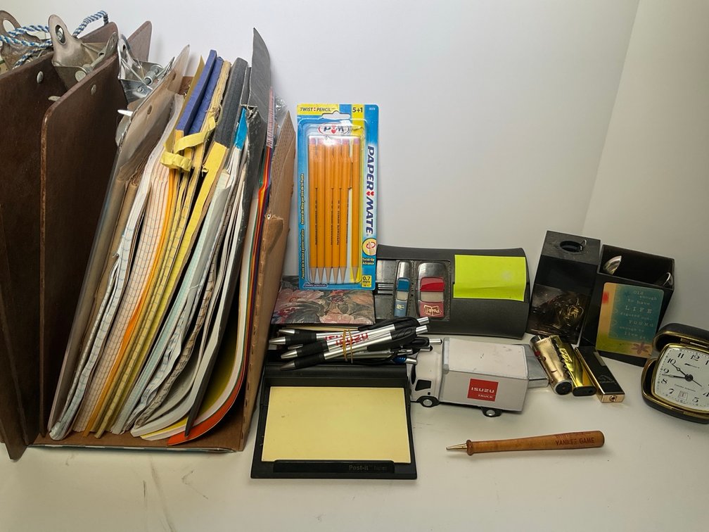 Office Supplies Lot with Paper Mate Pencils and Desk Accessories