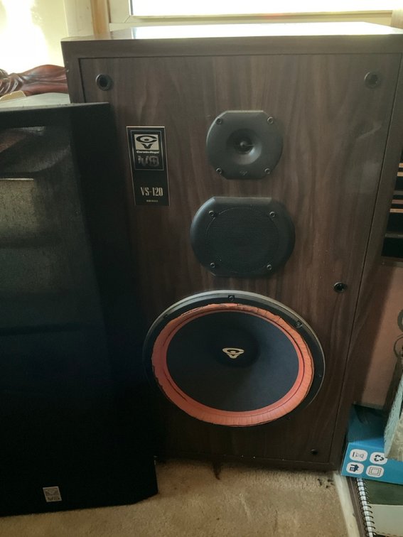 Cerwin-Vega VS-120 Three-Way Floor Standing Speaker With Grille