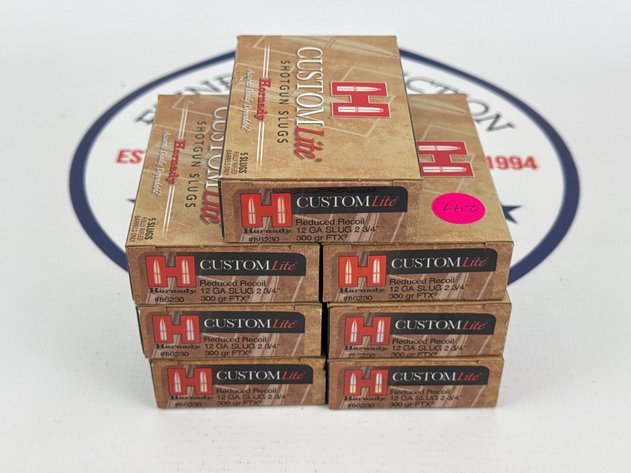 Image for (7) Hornady Custom Lite 12 Gauge Shotgun Slugs - 35 Slugs Total
