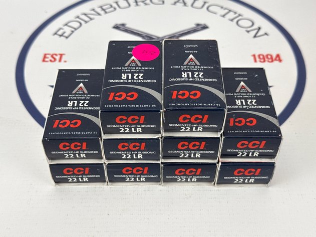 Image for (10) CCI Segmented HP Subsonic .22 LR Ammunition - 500 Rounds Total