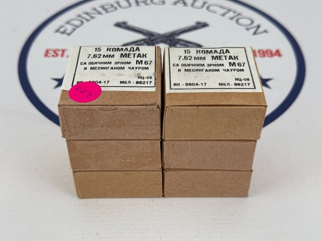 Image for (6) Yugoslavian Surplus 7.62x39 Ammunition - 90 Rounds Total