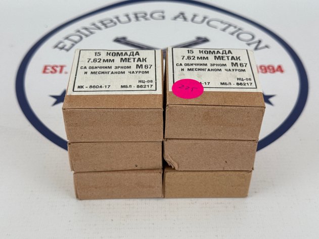Image for (6) Yugoslavian Surplus 7.62x39 Ammunition - 90 Rounds Total